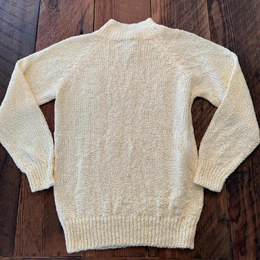 Vintage Jennifer Moore butter yellow knit sweater - Picture 2 of 6